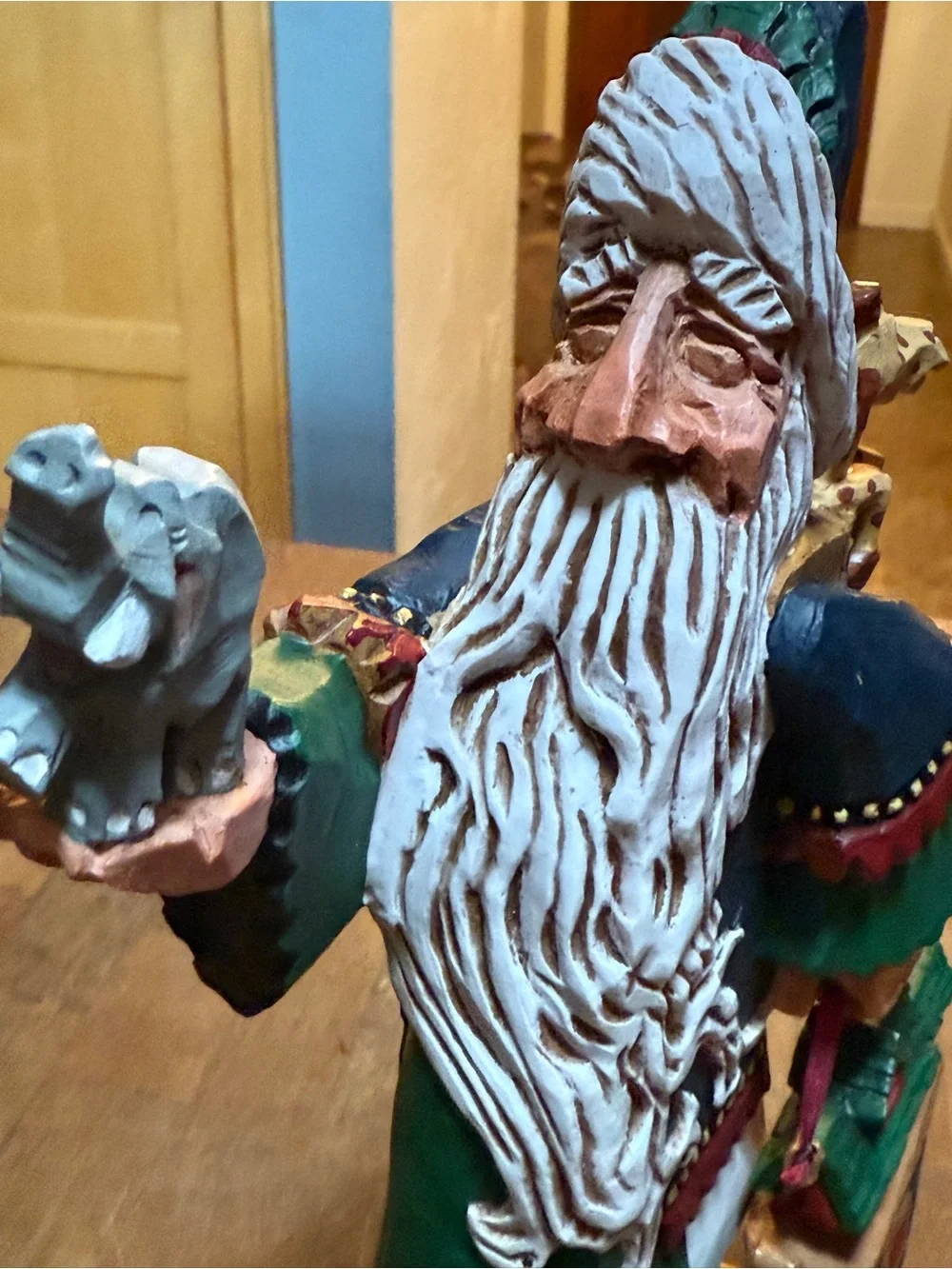 David Frykman Noah’s Ark Santa carved figurine vintage 1997 DF 1412